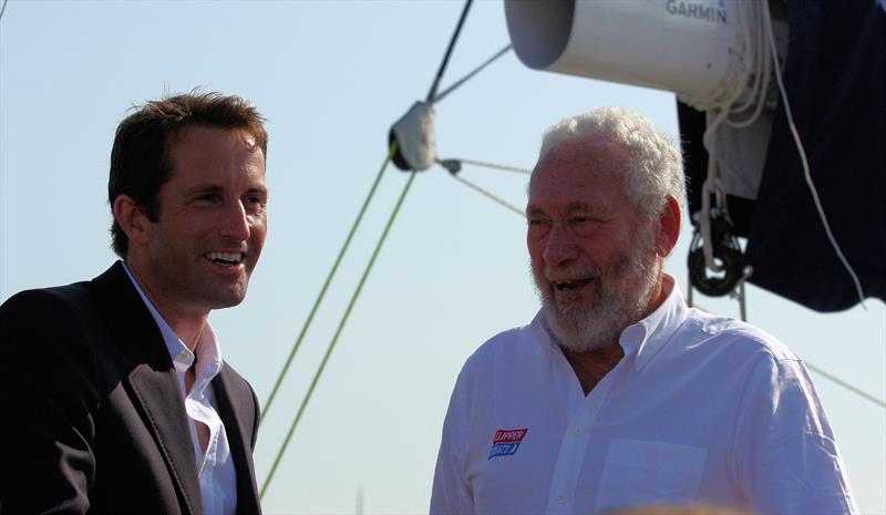 Sir Ben Ainslie and Sir Robin Knox-Johnston photo copyright Mark Jardine / YachtsandYachting.com taken at  and featuring the Clipper Ventures class
