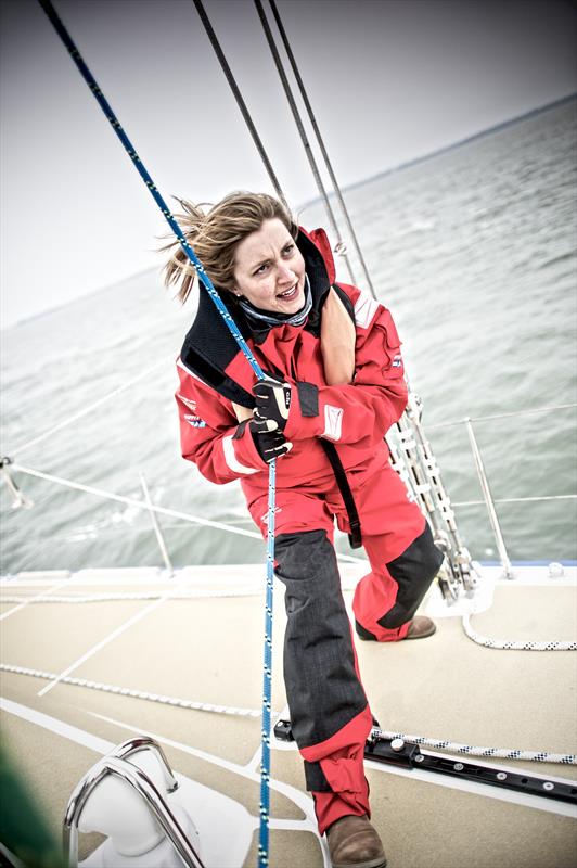 Clipper 2013-14 Race skipper, Vicky Ellis photo copyright Simon John Owen taken at  and featuring the Clipper Ventures class