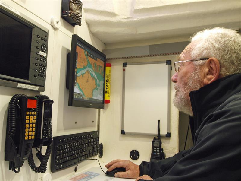 Sir Robin Knox-Johnston using Nobeltec Navigation Software - photo © Clipper Ventures