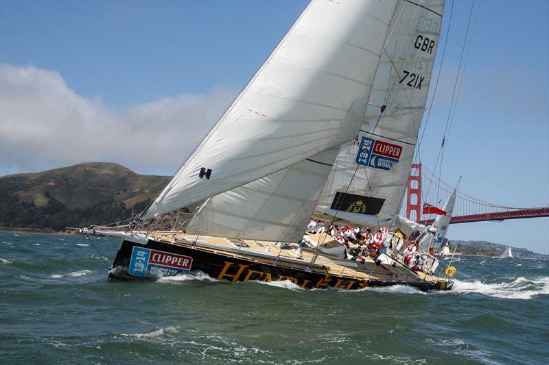 Henri Lloyd's Clipper 70 in San Francisco photo copyright Abner Kingman taken at  and featuring the Clipper Ventures class