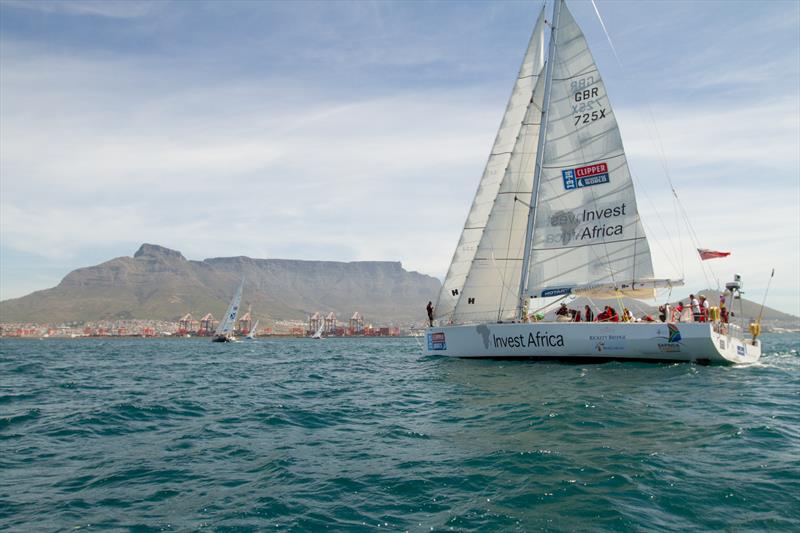 Invest Africa approaching Cape Town during the Clipper 2013-14 Race - photo © Clipper Ventures