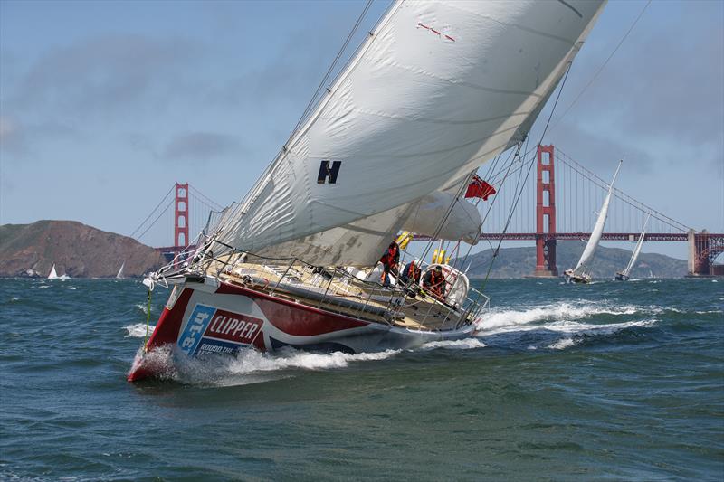 GREAT Britain leaves San Francisco in the Clipper 2013-14 Race - photo © Abner Kingman