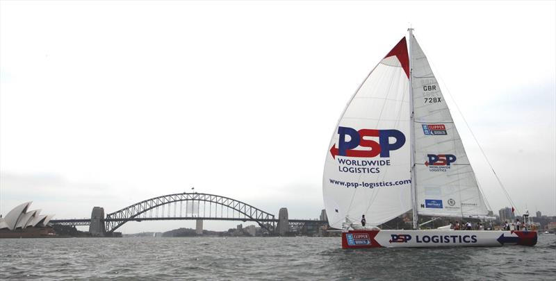 PSP Logistics in Sydney harbour in the Clipper 2013-14 Race photo copyright Clipper Ventures taken at  and featuring the Clipper Ventures class