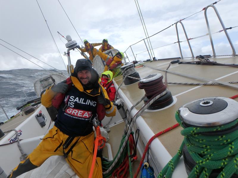 Sailing is GREAT - GREATBritain team in the North Pacific - photo © Clipper Ventures