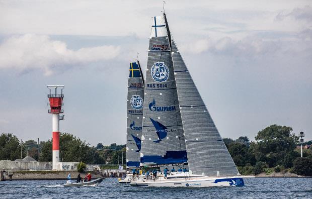 The Nord Stream Race starts from Kiel photo copyright Lars Wehrmann / Nord Stream Race taken at  and featuring the ClubSwan 50 class