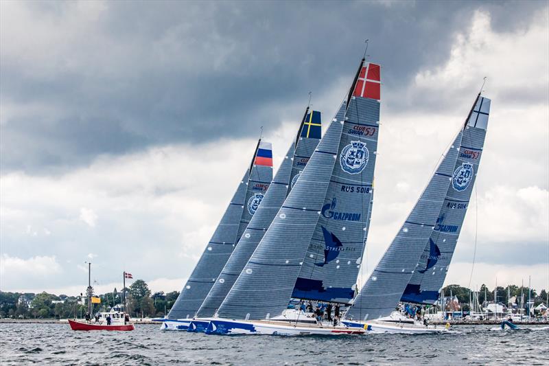 The fleet as Nord Stream Race Leg 2 starts photo copyright Lars Wehrmann / Nord Stream Race taken at  and featuring the ClubSwan 50 class