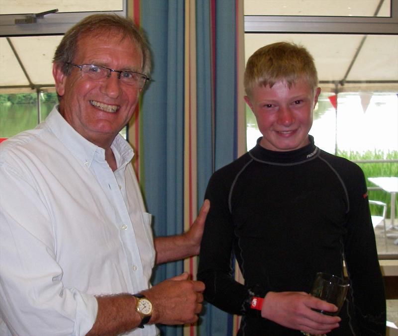 Izac Dodds wins the Comet open at Frensham photo copyright Steve Gregory taken at Frensham Pond Sailing Club and featuring the Comet class