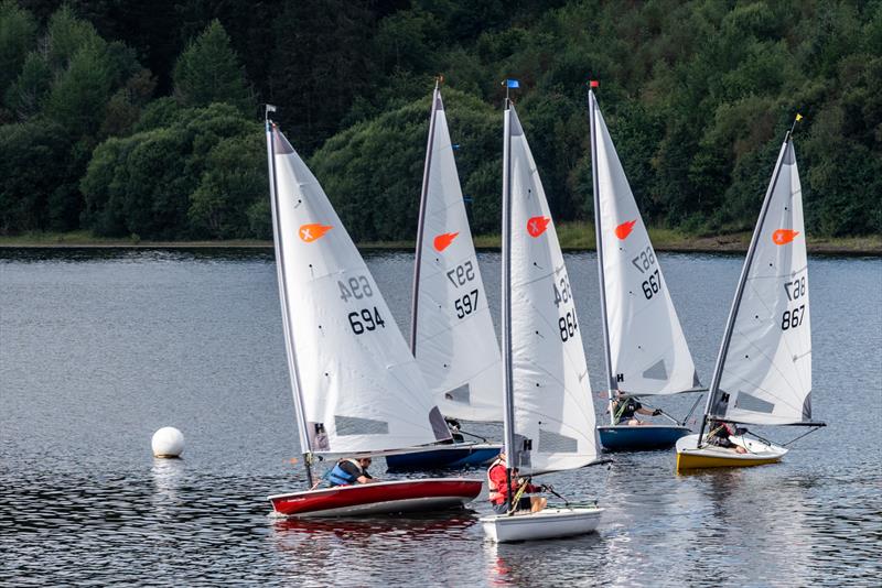 Starting during the Merthyr Tydfil Comet Open photo copyright Alan Cridge taken at Merthyr Tydfil Sailing Club and featuring the Comet class