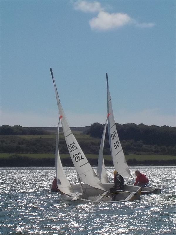 George Dalley front, William Shimell behind at the Torpoint Mosquito Dinghy Regatta photo copyright Austin Fuller taken at Torpoint Mosquito Sailing Club and featuring the Comet Duo class