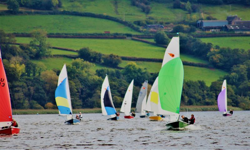 Combined Comet Class Inlands at Llangorse photo copyright Robert Dangerfield taken at Llangorse Sailing Club and featuring the Comet Trio class