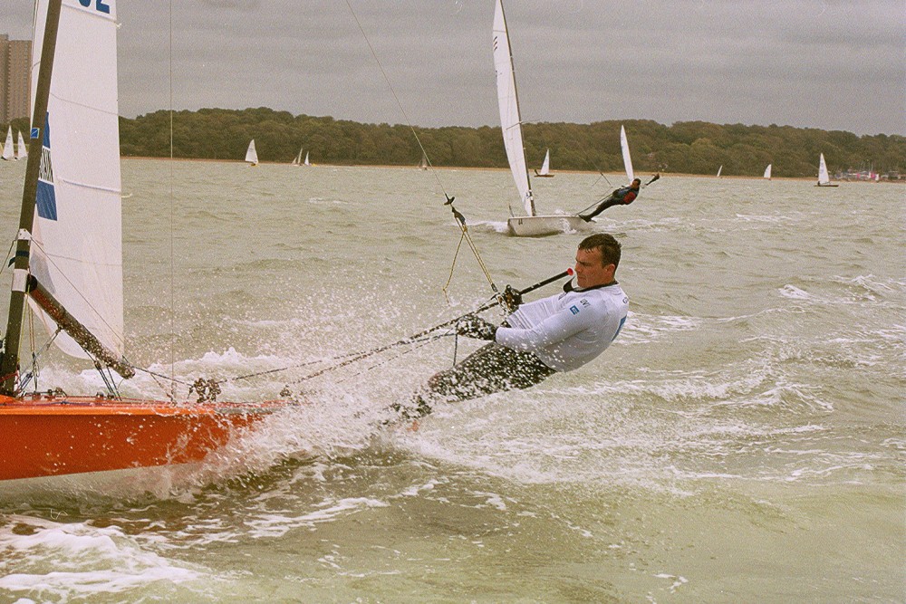 A fresh westerly greeted the 33 competitors for the Contender open at Weston ... A fresh westerly greeted the 33 competitors for the Contender open at Weston ...