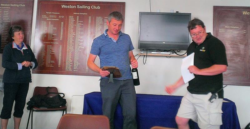 Martin Frary wins the Contender Open at Weston photo copyright Chris Boshier taken at Weston Sailing Club and featuring the Contender class