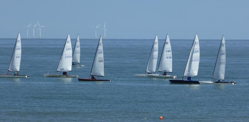 Contenders at Broadstairs photo copyright John Fullerton taken at Broadstairs Sailing Club and featuring the Contender class