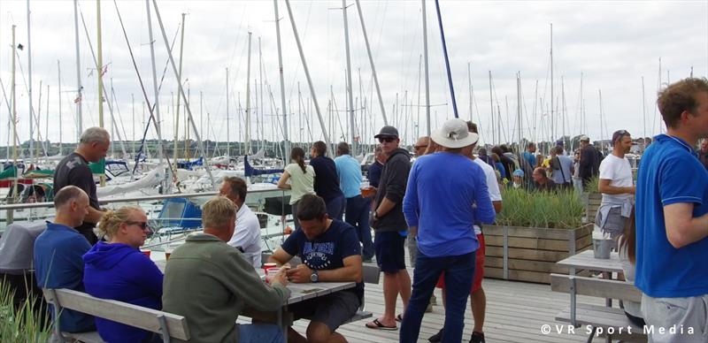 Barbeque on Contender Worlds 2017 at Sønderborg, Denmark day 2 photo copyright VR Sport Media taken at Sønderborg Yacht Club and featuring the Contender class