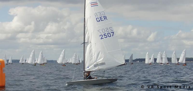 Leeward mark on day 5 of the Contender Worlds 2017 at Sønderborg, Denmark photo copyright VR Sport Media taken at Sønderborg Yacht Club and featuring the Contender class