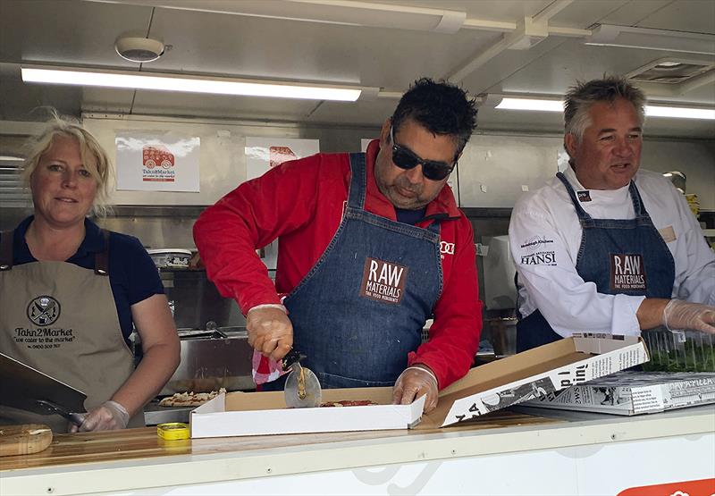 Thanks to the team from Takn2Mrket and Raw Materials who donated their time provided lunch to help the Red Cross fire appeal photo copyright Hollie Hick taken at Sorrento Sailing Couta Boat Club and featuring the Couta Boat class