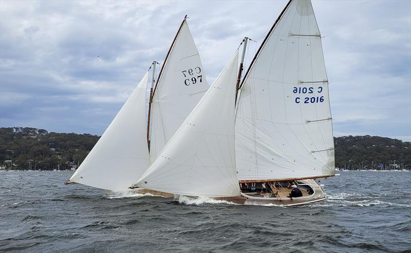Sydney Couta Boat Week - Marguerita and The Barra on Pittwater photo copyright Couta Boat Association taken at Sorrento Sailing Couta Boat Club and featuring the Couta Boat class