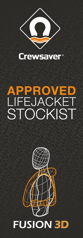 Crewsaver Approved Lifejacket Stockist sticker photo copyright Crewsaver taken at  and featuring the  class