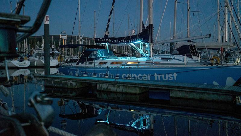 Moonspray alongside in her berth in Largs Yacht Haven - photo © Tom Roberts