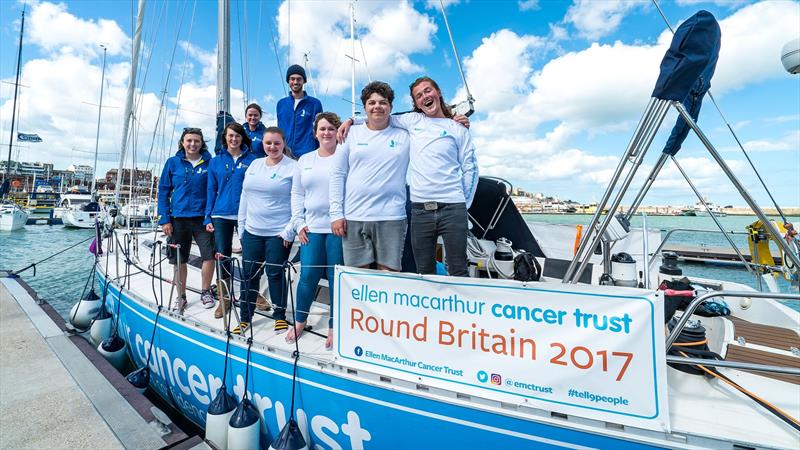 Leg 10 crew of the Ellen MacArthur Cancer Trust Round Britain 2017 photo copyright Ellen MacArthur Cancer Trust taken at  and featuring the Cruising Yacht class