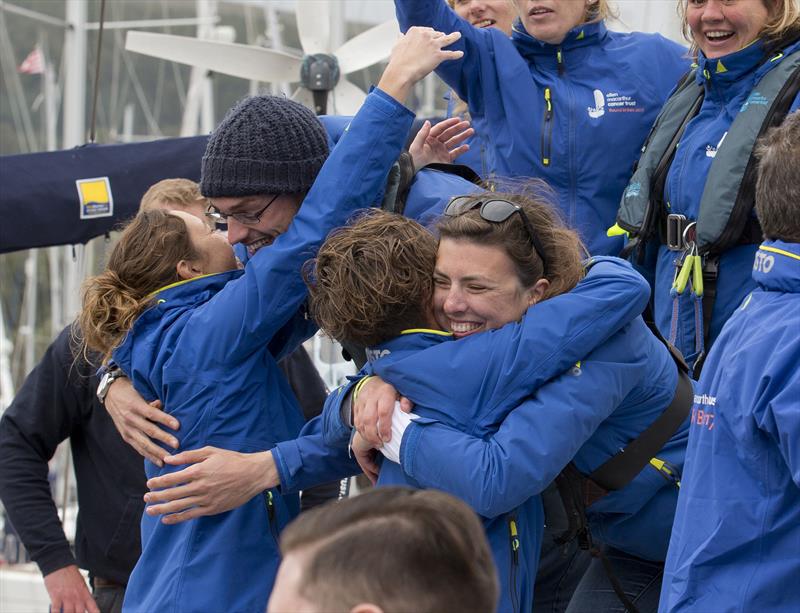 Emotional homecoming for Ellen MacArthur Cancer Trust Round Britain 2017 voyage photo copyright Ellen MacArthur Cancer Trust taken at  and featuring the Cruising Yacht class