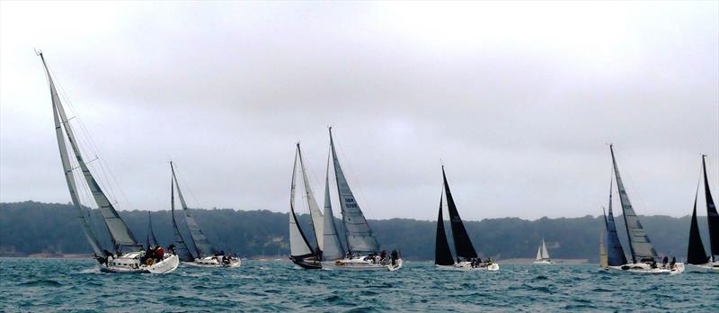 Round Jersey '21 - cruisers away! photo copyright RCIYC taken at Royal Channel Islands Yacht Club and featuring the Cruising Yacht class