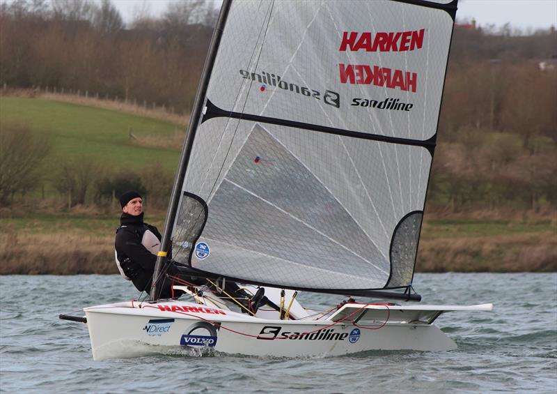 Nick Craig (D1) at the Steve Nicholson Trophy photo copyright Paul Williamson taken at Northampton Sailing Club and featuring the D-One class