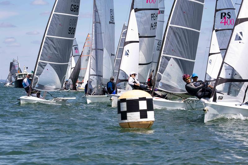 Fleet start during the Lymington Dinghy Regatta 2022 photo copyright Tim Olin / www.olinphoto.co.uk taken at Royal Lymington Yacht Club and featuring the D-One class