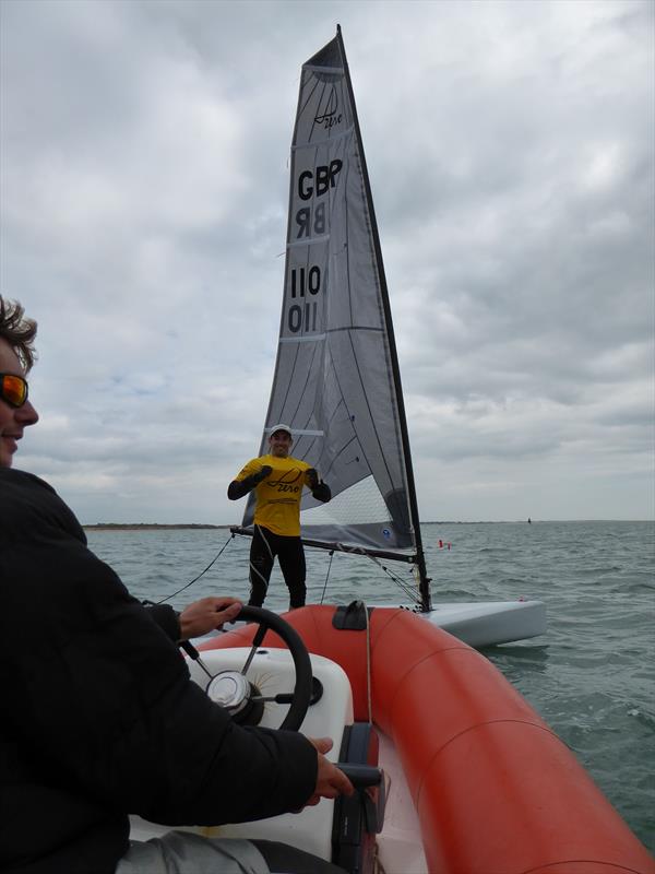 Dan Holman wins the inaugural Suntouched D-Zero Nationals photo copyright Wendy Horton taken at Calshot Sailing Club and featuring the D-Zero class