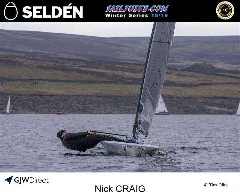 Nick Craig during the Yorkshire Dales Brass Monkey photo copyright Tim Olin / www.olinphoto.co.uk taken at Yorkshire Dales Sailing Club and featuring the D-Zero class