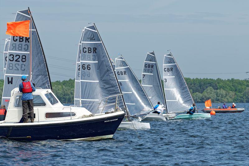 Start of the third race at the Gill D-Zero open at Grafham Water SC- photo copyright Paul Sanwell / OPP taken at Grafham Water Sailing Club and featuring the D-Zero class