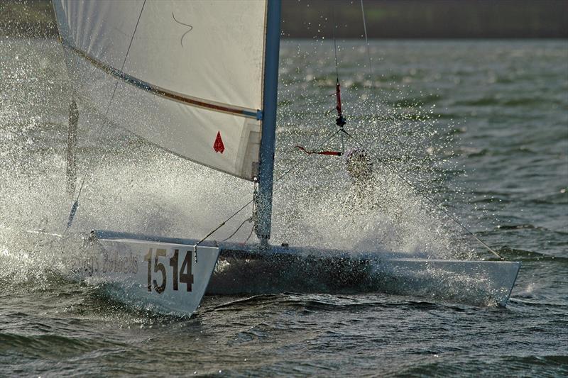 Windy day on a Sprint 15 photo copyright Ian Stowe taken at Grafham Water Sailing Club and featuring the Dart 15 class