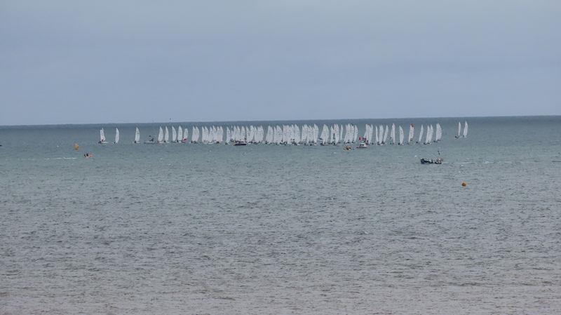 Approaching the start during the Noble Marine Insurance Dart 18 Nationals and Worlds at Bridlington - photo © Peider Fried