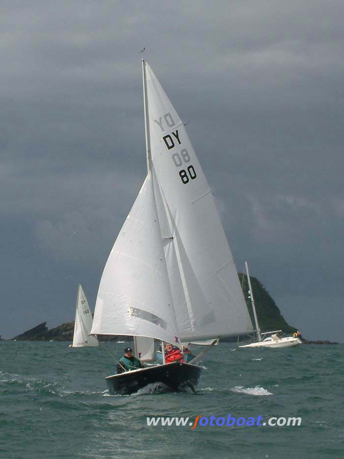 Action from the Devon Yawl nationals at Yealm photo copyright Dawn Barsley / wwww.fotoboat.com taken at Yealm Yacht Club and featuring the Devon Yawl class