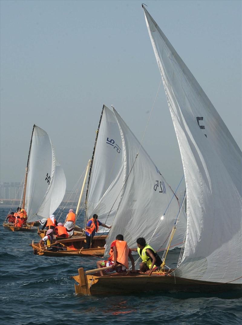 Dubai Traditional 22ft Dhows at the Majid Bin Mohammed Watersports Championships photo copyright DIMC taken at  and featuring the Dhow class