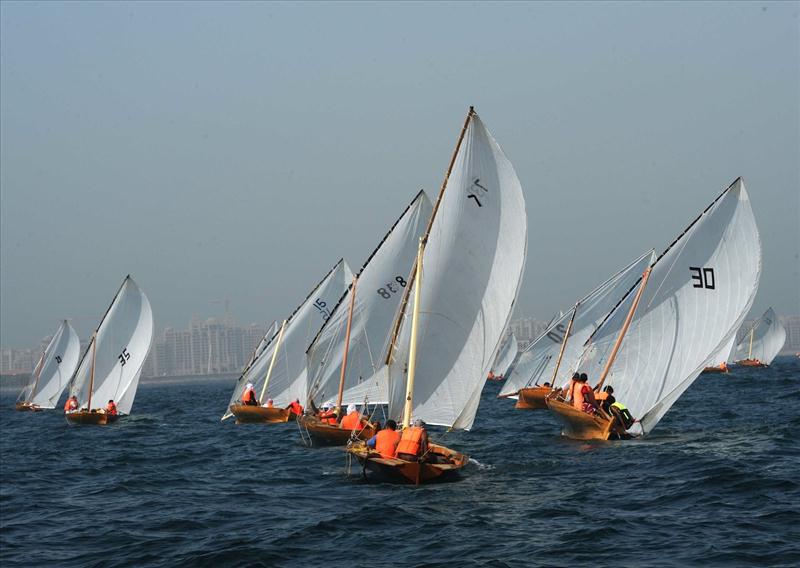 The Traditional 22ft Dhow race opens the Dubai season photo copyright DIMC taken at  and featuring the Dhow class
