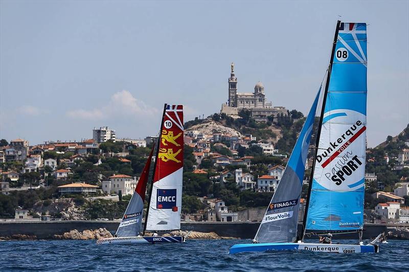 Racing in Marseille on day 16 of Tour Voile photo copyright Jean-Marie Liot / ASO taken at  and featuring the Diam 24OD class