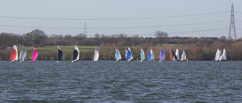 Asymmetric dinghies during the 33rd Grafham Grand Prix photo copyright Tim Olin / www.olinphoto.co.uk taken at Grafham Water Sailing Club and featuring the Dinghy class