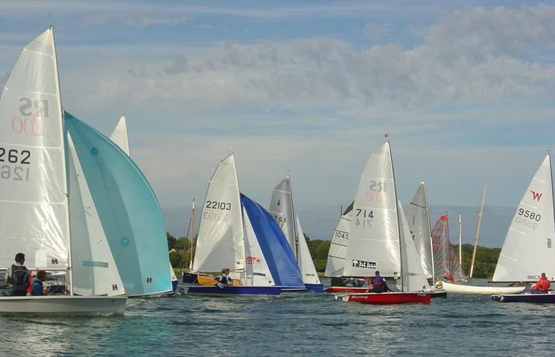 A real mix of classes for the LTSC Wednesday Summer Points Series day 3 photo copyright Alec Payne taken at Lymington Town Sailing Club and featuring the Dinghy class