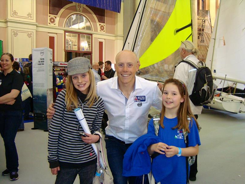 Nick Thompson with Horning Sailing Club members at the RYA Suzuki Boat Show - photo © HSC
