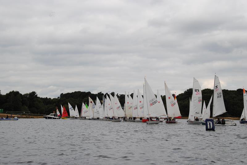 Start line of the Bart's Bash race at Staunton Harold SC photo copyright Ann Nugent taken at Staunton Harold Sailing Club and featuring the Dinghy class