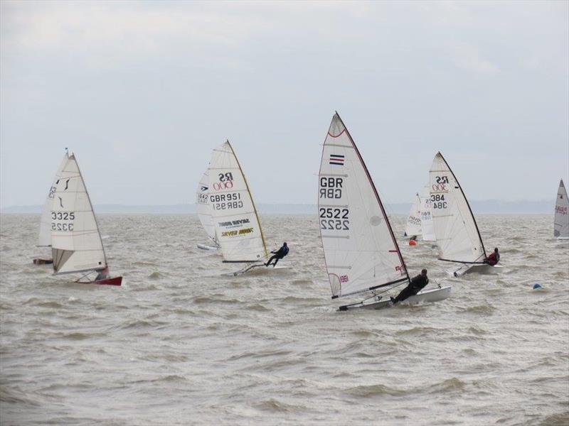 Leigh-on-Sea SC Brass Monkey start photo copyright Carol Charles taken at Leigh-on-Sea Sailing Club and featuring the Dinghy class