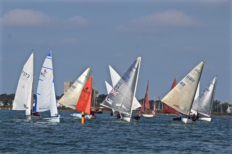 Christchurch Harbour Interclub Series day 1 photo copyright Sarah Desjonqueres taken at Mudeford Sailing Club and featuring the Dinghy class