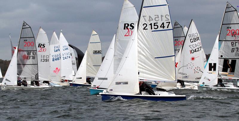 Slow fleet at the British University Fleet Racing Championships photo copyright Tony Mapplebeck taken at Draycote Water Sailing Club and featuring the Dinghy class