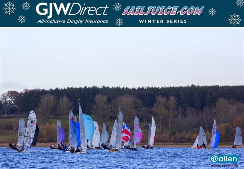 GJW Direct Sailjuice Winter Series Fernhurst Books Draycote Dash photo copyright Tim Olin / Allen Brothers taken at Draycote Water Sailing Club and featuring the Dinghy class