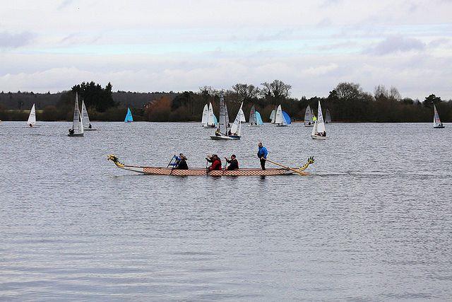 Goes well to windward! - Day 3 of the Fox's Marine & Country Alton Water Frostbite Series photo copyright Tim Bees taken at Alton Water Sports Centre and featuring the Dinghy class