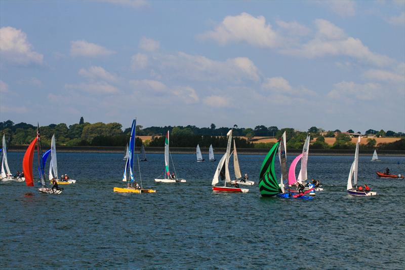 Dinghy racing at Draycote Water photo copyright Jo Thomas taken at Draycote Water Sailing Club and featuring the Dinghy class