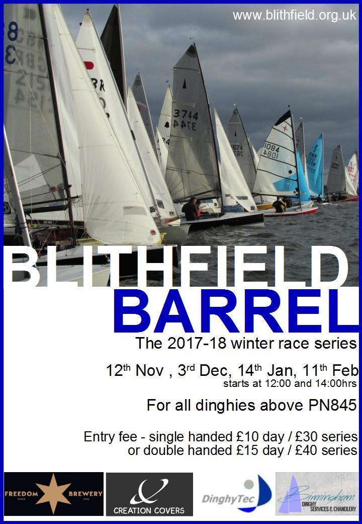 Blithfield Barrel winter series is coming up photo copyright BSC taken at Blithfield Sailing Club and featuring the Dinghy class