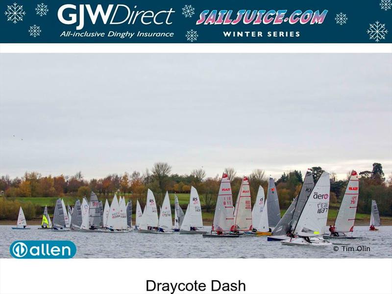 Start 1 during the Fernhurst Books Draycote Dash photo copyright Tim Olin / www.olinphoto.co.uk taken at Draycote Water Sailing Club and featuring the Dinghy class