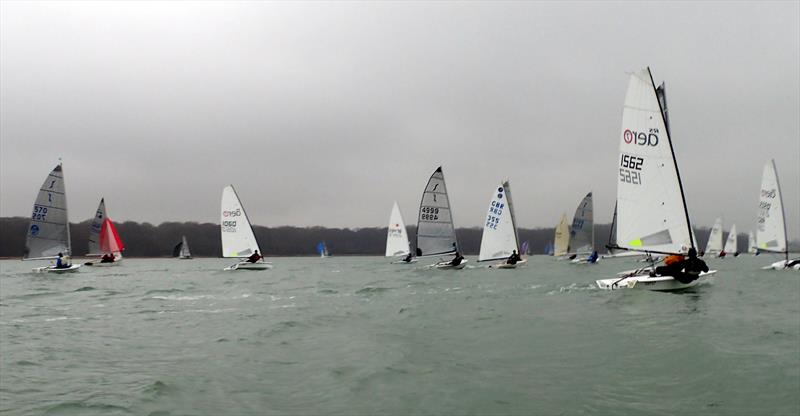 Chichester Yacht Club Snowflake Series day 1 photo copyright Charlotte Fox taken at Chichester Yacht Club and featuring the Dinghy class